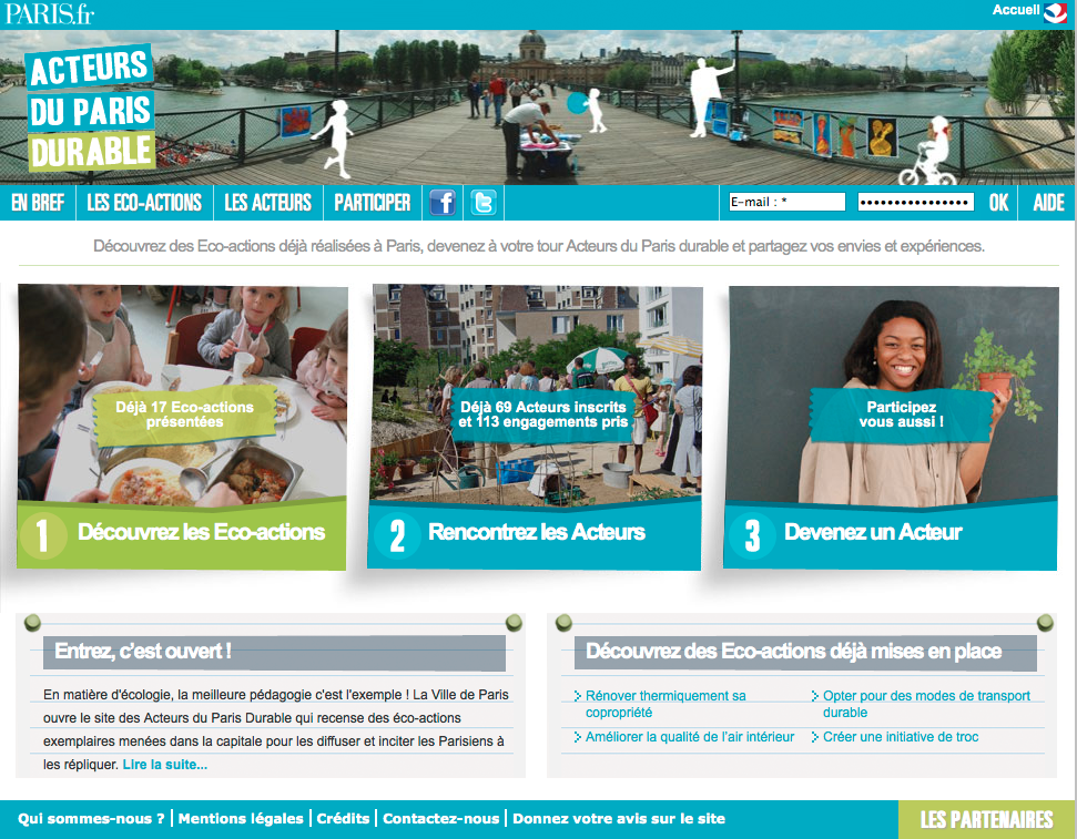 Les acteurs du Paris durable